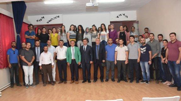 İlçe Milli Eğitim Müdürümüz Sayın Fedai AKIN İlçemiz Öğretmenleri ve Okul Müdürleri ile Sene Başı Toplantılarını Gerçekleştirdi.