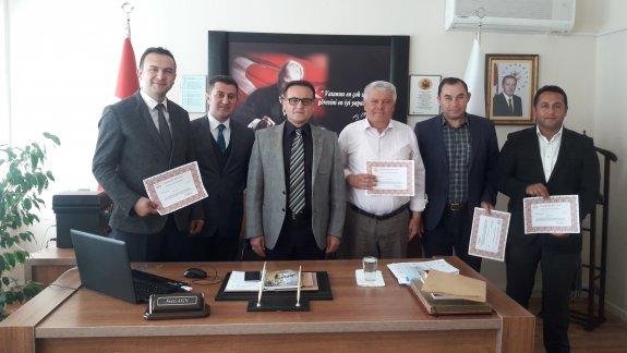İLÇE MİLLİ EĞİTİM MÜDÜRLÜĞÜMÜZCE MÜDÜRLÜĞÜMÜZ BÜRO ÇALIŞANLARINA TEŞEKKÜR BELGESİ VERİLDİ.