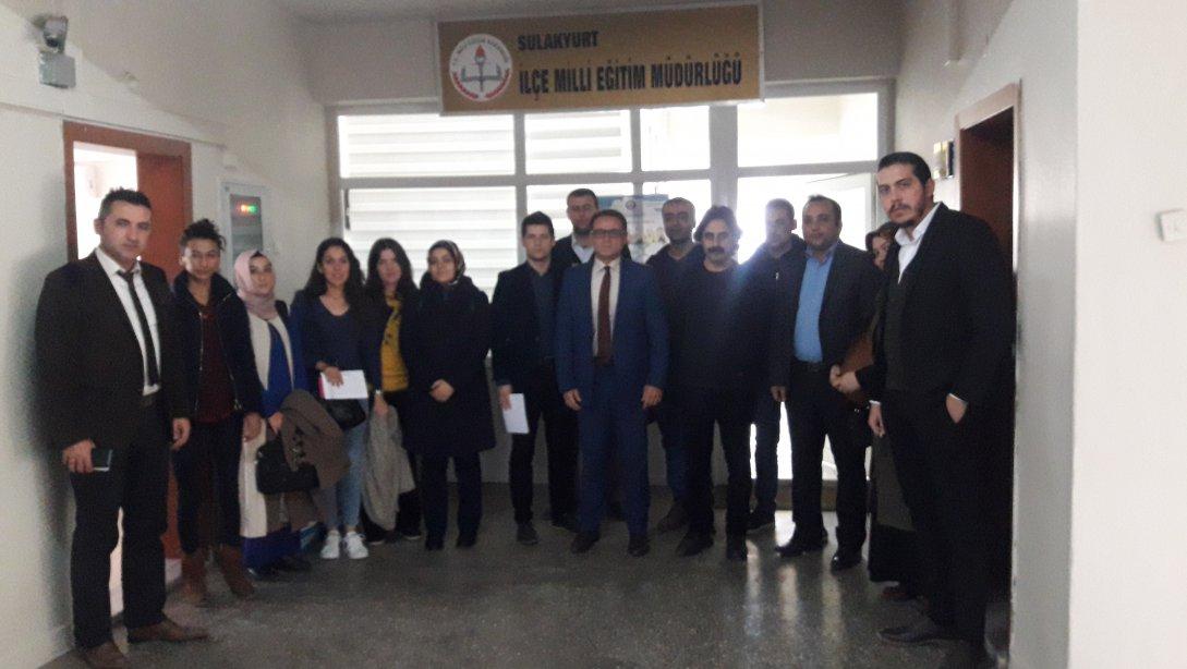 İlçe Milli Eğitim Müdürümüz Sayın Fedai AKIN İlçe Proje Ekipleri ile Birinci Toplantısını Gerçekleştirdi.
