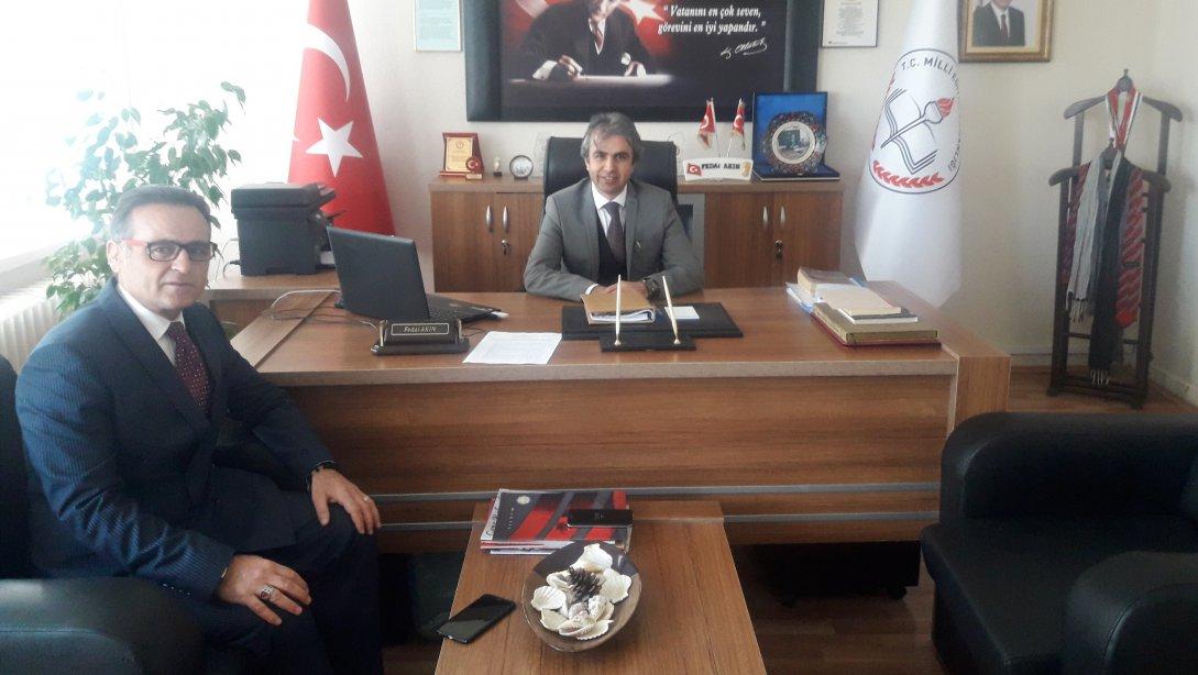 İl Milli Eğitim Müdürümüz Sayın Yusuf TÜFEKÇİ´nin İlçe Milli Eğitim Müdürümüz Sayın Fedai AKIN´ı Ziyaretleri