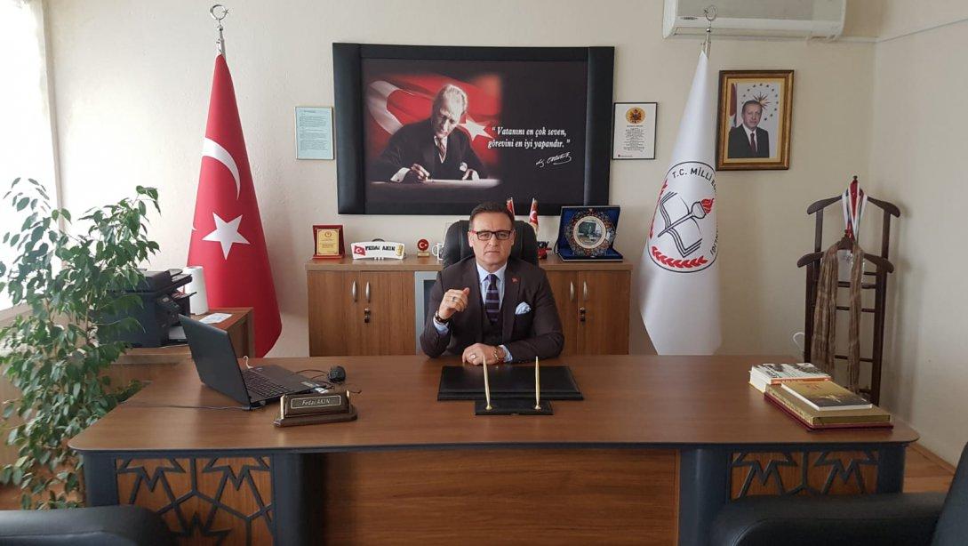 İlçe Milli Eğitim Müdürümüz Sayın Fedai AKIN, 1 Haziran Liseye Geçiş Sınavı (LGS) ve 2 Haziran Bursluluk Sınavlarına (İOKBS) Yönelik Bir Mesaj Yayımladı