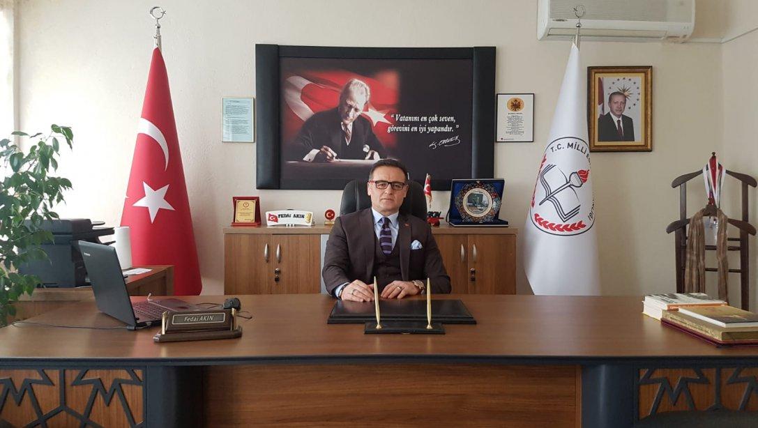 İlçe Milli Eğitim Müdürümüz Sayın Fedai AKIN, 29 Ekim Cumhuriyet Bayramı Münasebetiyle Bir Mesaj Yayımladılar