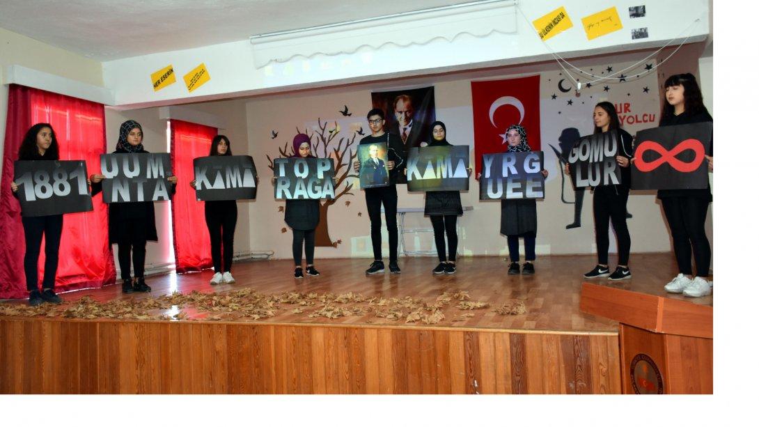 Türkiye Cumhuriyeti'nin kurucusu Gazi Mustafa Kemal Atatürk, Ölümünün 81.Yılında Düzenlenen Törenle Anıldı
