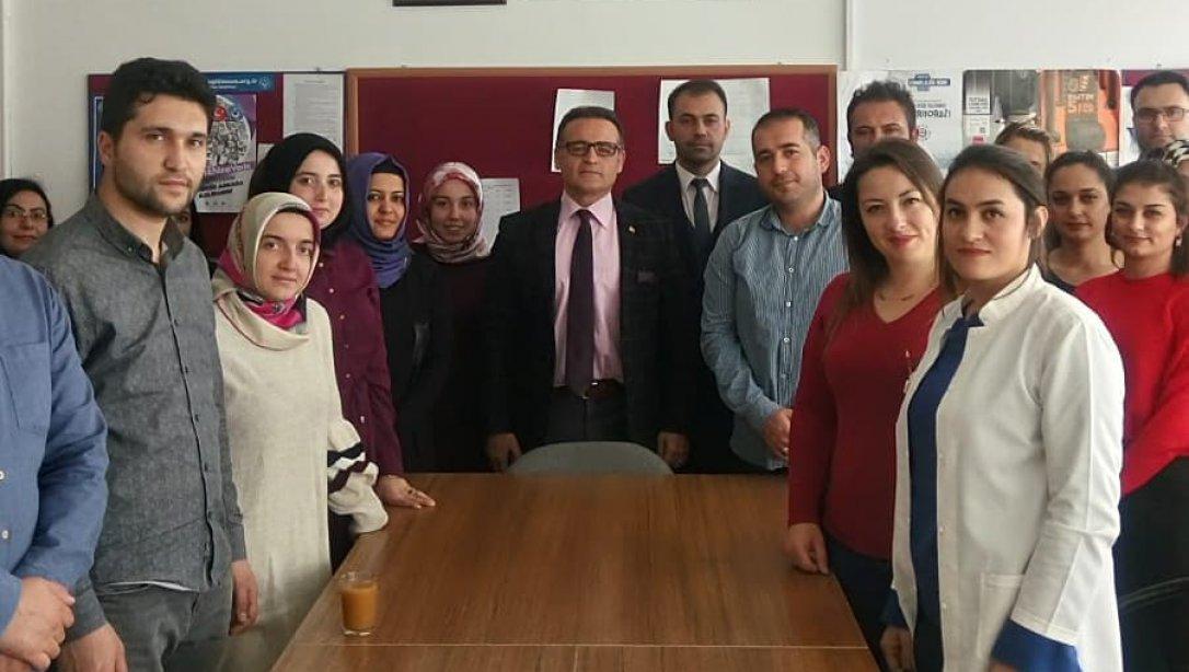 İlçe Milli Eğitim Müdürümüz, Öğretmenler Odası Projesi Kapsamında Öğretmenlerimiz ile Bir Araya Geldi