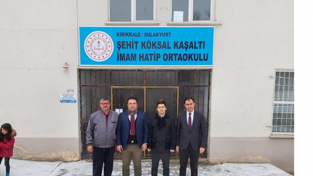 İlçe Milli Eğitim Müdürümüz Yıldıray DOĞAN'ın Şehit Köksal Kaşaltı İmam Hatip Ortaokulunu Ziyareti